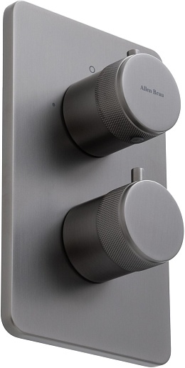 Allen Brau Смеситель для ванны Priority 5.31213-MG (с внутренней частью, 2 выхода) графит браш – фотография-2